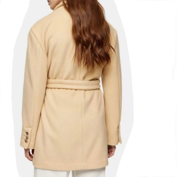 *NWT* Topshop Buttermilk Dad Coat (size 6) - Picture 3 of 10
